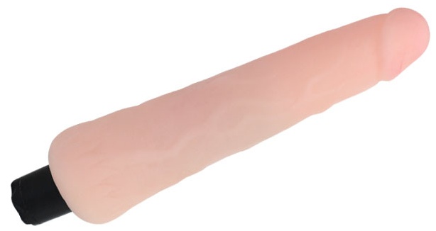 Водонепроницаемый вибратор телесного цвета - 24,5 см.