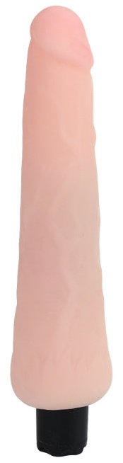 Водонепроницаемый вибратор телесного цвета - 24,5 см.