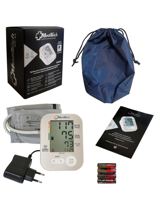 Тонометр автоматический MediTech МТ-43 с АДАПТЕРОМ
