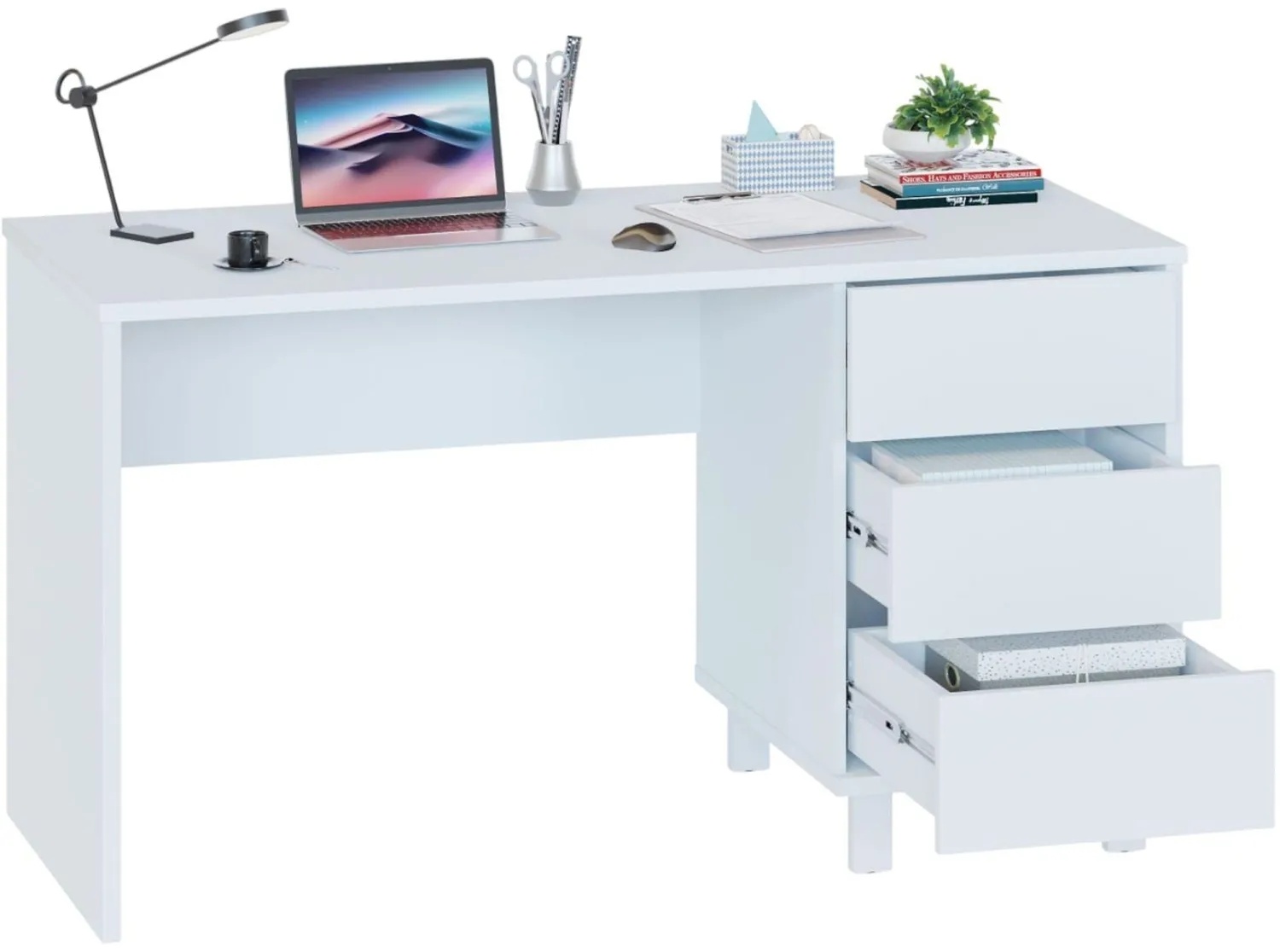 Стол Компьютерный Сокол_СПМ-210 Белый