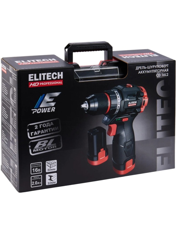 Дрель-шуруповерт ELITECH HD CD 16L2 (E2201.039.01)