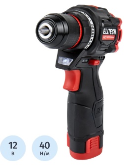 Дрель-шуруповерт ELITECH HD CD 12L2 (E2201.038.01)
