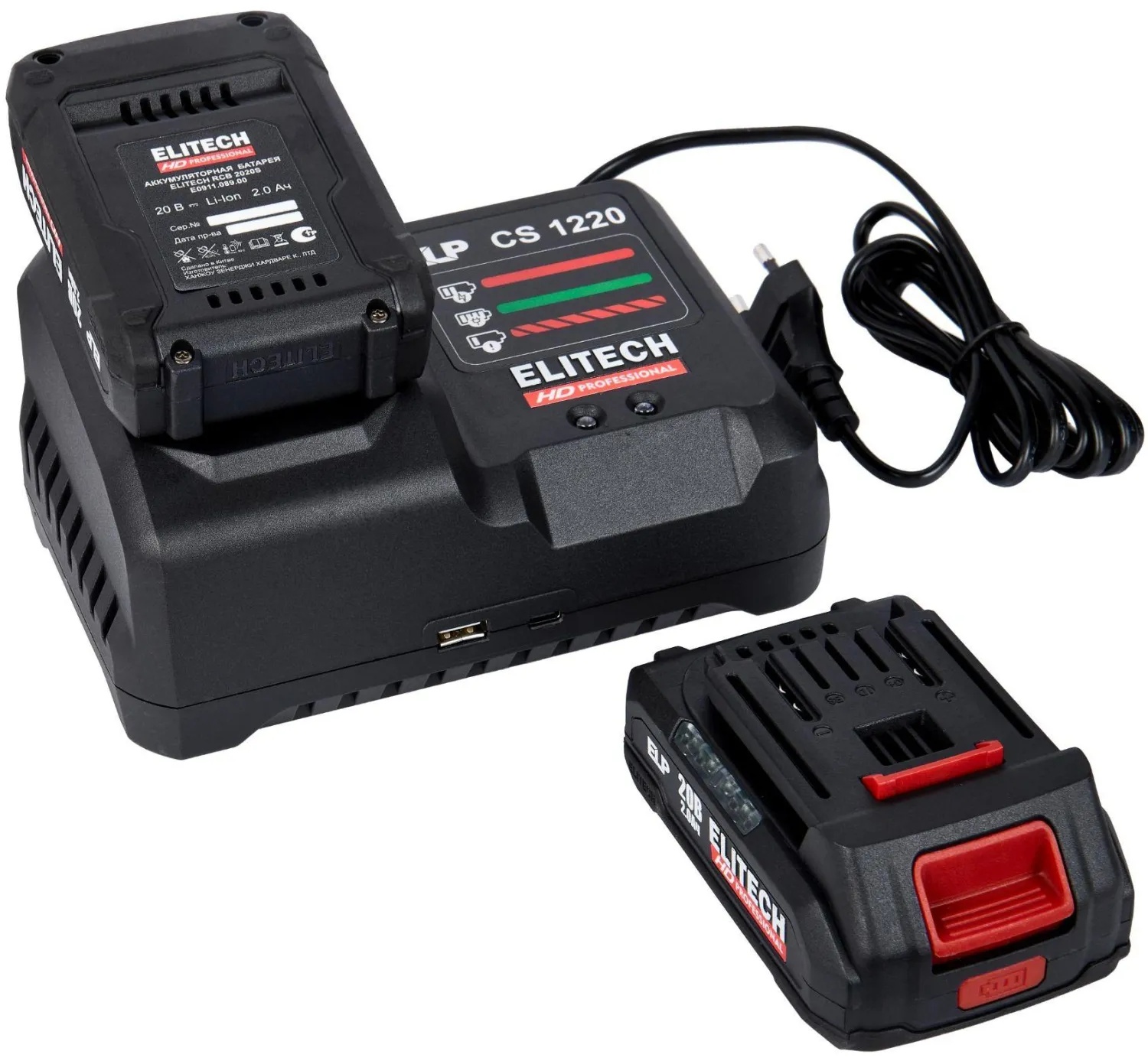 Дрель-шуруповерт ELITECH HD CD 20SL2 (E2201.040.01)