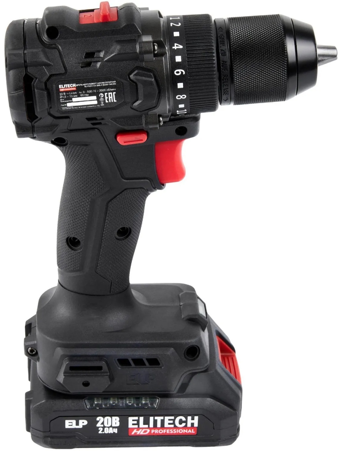 Дрель-шуруповерт ELITECH HD CD 20SL2 (E2201.040.01)