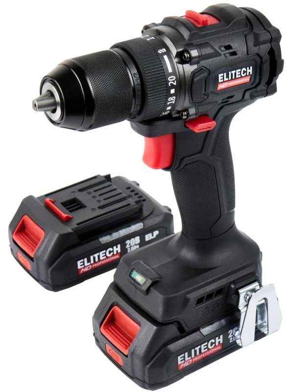 Дрель-шуруповерт ELITECH HD CD 20SL2 (E2201.040.01)