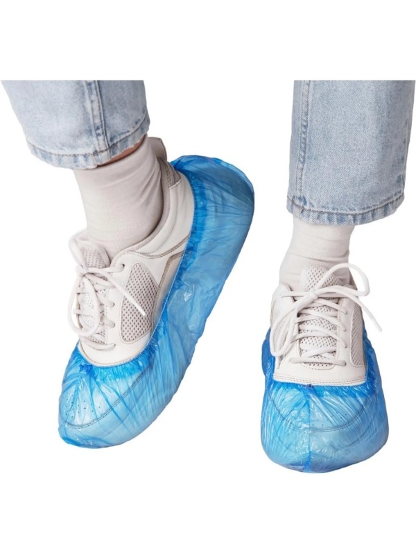 Бахилы одноразовые п/э (3гр.) ГП ПНД-8/1р-С синие 50 пар/уп