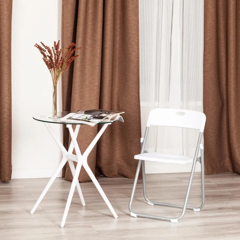 Стул складной FOLDER mod.3017H мет плас 49x46.5x73.5 бел/сер 6шт/уп