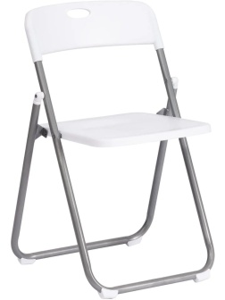 Стул складной FOLDER mod.3017H мет плас 49x46.5x73.5 бел/сер 6шт/уп