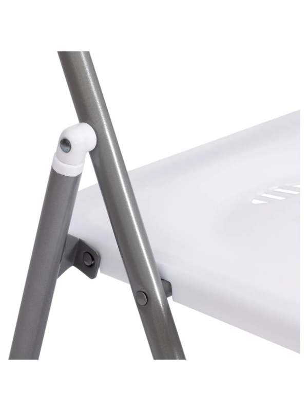 Стул складной FOLDER mod.3017H мет плас 49x46.5x73.5 бел/сер 6шт/уп