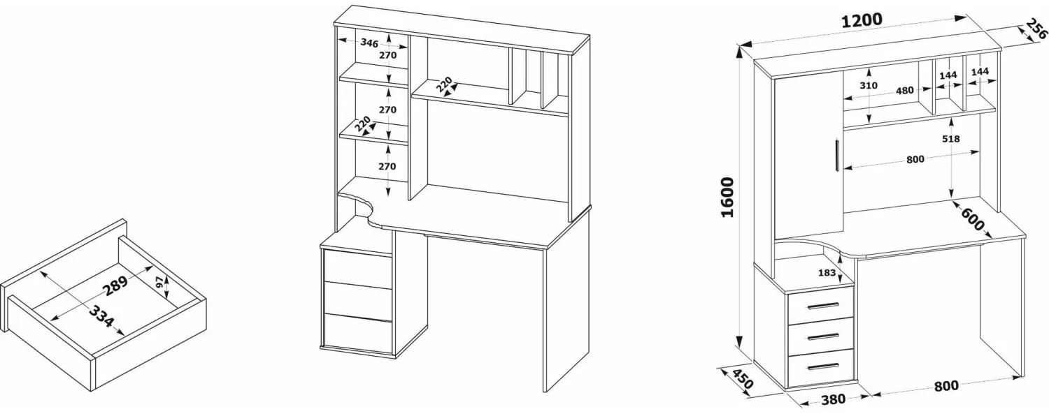 Стол компьютерный Сокол КСТ-16  Венге/беленый дуб
