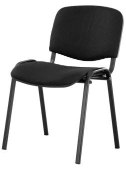 Стул 0MX_UA_EChair Rio(ИЗО/ISO) черн, ткань черная С-11