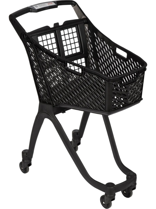 Тележка покупательская REK_Комус Мебель пластиковая Т060 ручка с дисплеем