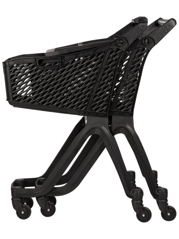 Тележка покупательская REK_Комус Мебель пластиковая Т060 ручка с дисплеем