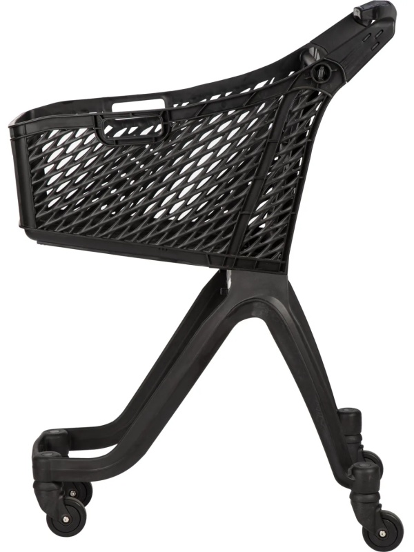 Тележка покупательская REK_Комус Мебель пластиковая Т060 ручка с дисплеем