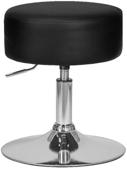 Табурет - Пуф LO_DOBRIN DANNY LM-2050_CH-M_EL черный PU