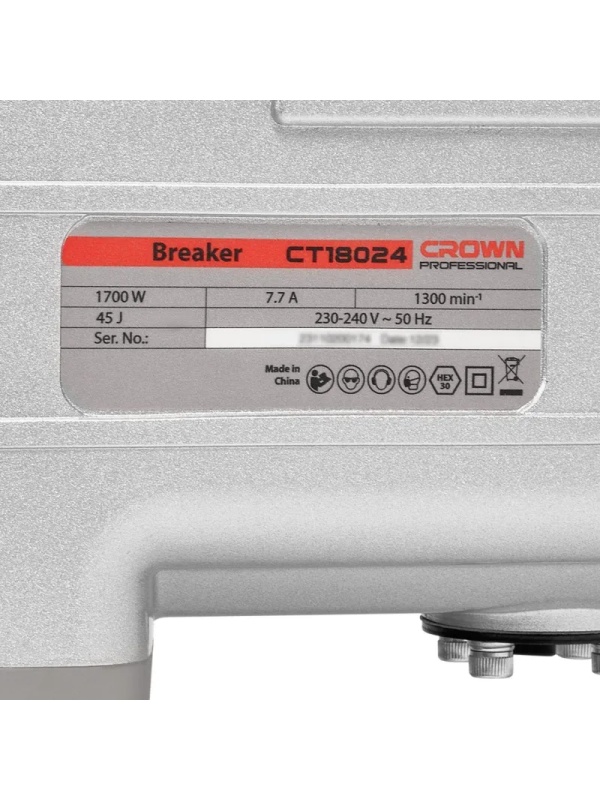 Отбойный молоток CROWN CT18024 BMC