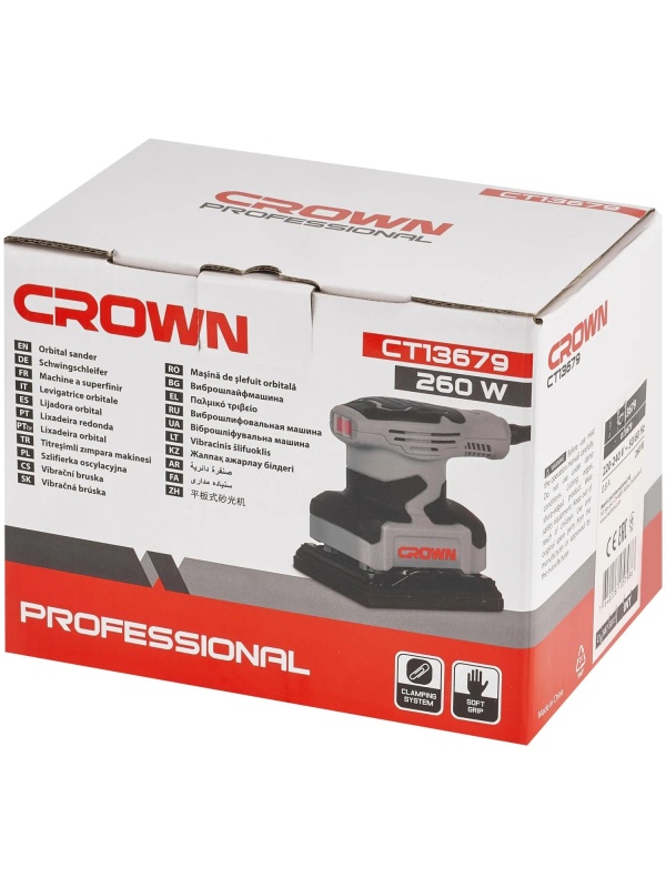Шлифмашина вибрационная CROWN CT13679