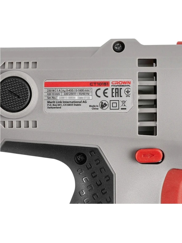 Шуруповерт сетевой CROWN CT10151