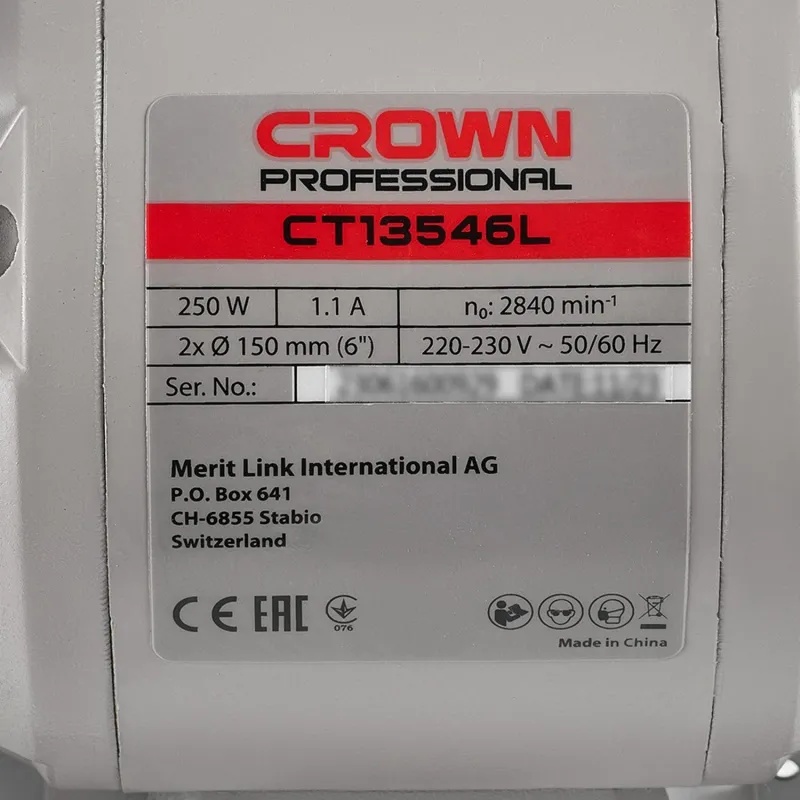 Станок точильный CROWN CT13546L