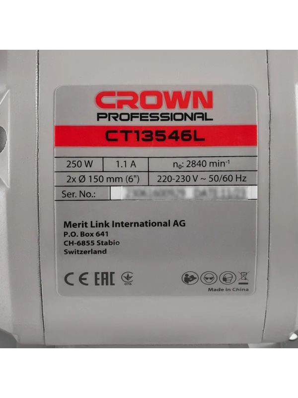 Станок точильный CROWN CT13546L