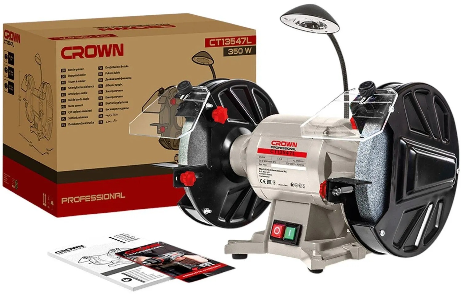 Станок точильный CROWN CT13547L