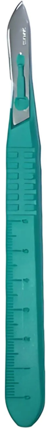 Скальпель хирург, однор., лезвие из нерж.стали р-10, RIBBEL 10шт/уп