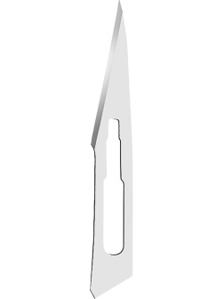 Лезвие для скальпеля стерил. из нерж.стали р-11, RIBBEL 100шт/уп
