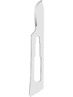 Лезвие для скальпеля стерил. из нерж.стали р-15, RIBBEL 100шт/уп