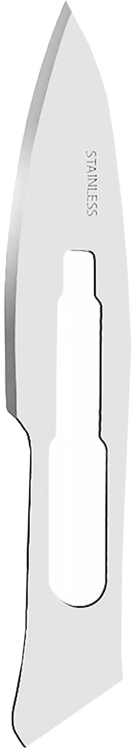 Лезвие для скальпеля стерил. из нерж.стали р-18, RIBBEL 100шт/уп