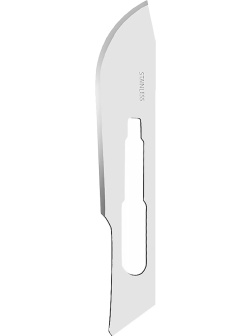 Лезвие для скальпеля стерил. из нерж.стали р-21, RIBBEL 100шт/уп