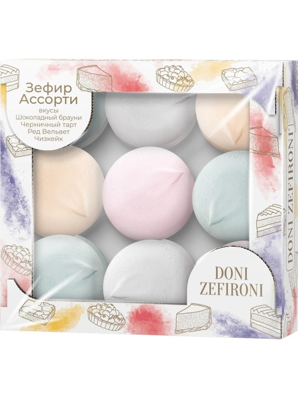 Зефир DONI ZEFIRONI Нева десертные вкусы ароматизированный, 315г
