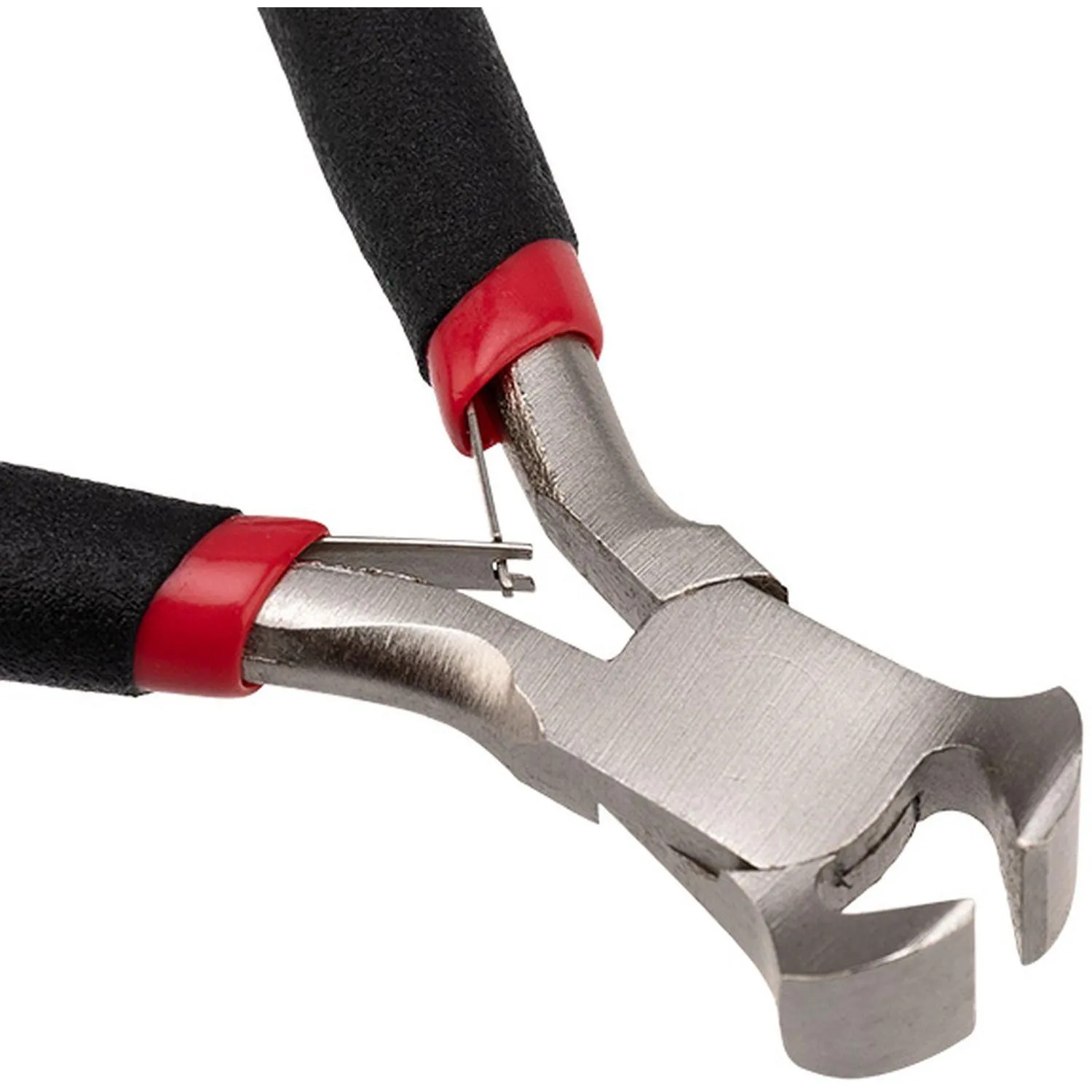 Кусачки торцевые мини 100мм никел., авторазжим, облив. рук. REXANT 12-4605