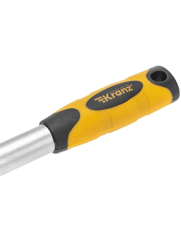Ключ телеск. трещ. 1/4, 162-210мм, CrV, двухкомп рукоятка KRANZ KR-12-8413