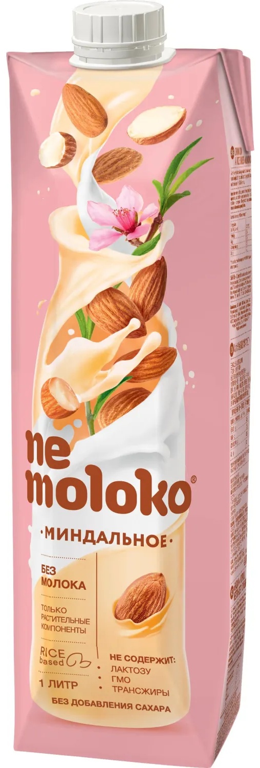 Напиток растительный Nemoloko напиток на рисовой основе Миндальный 1л