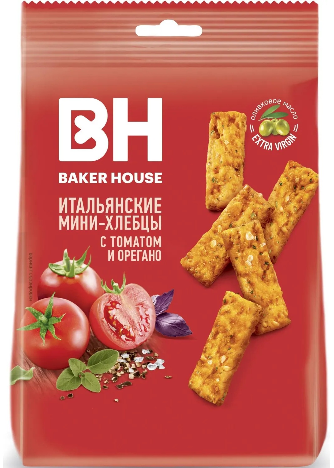 Хлебцы мини Baker House Итальянские томат, 110г