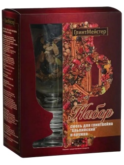 Набор ГлинтМейстер Альпийский смесь для глинтвейна с кружкой, 44г