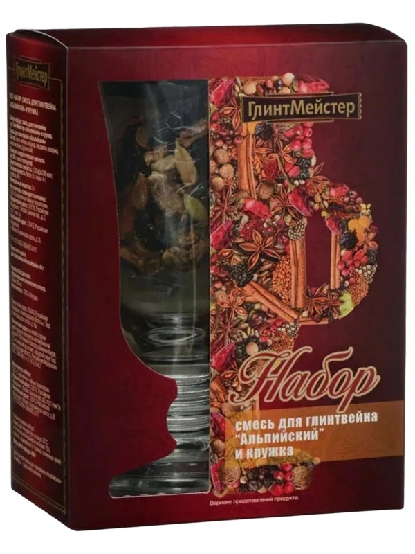 Набор ГлинтМейстер Альпийский смесь для глинтвейна с кружкой, 44г