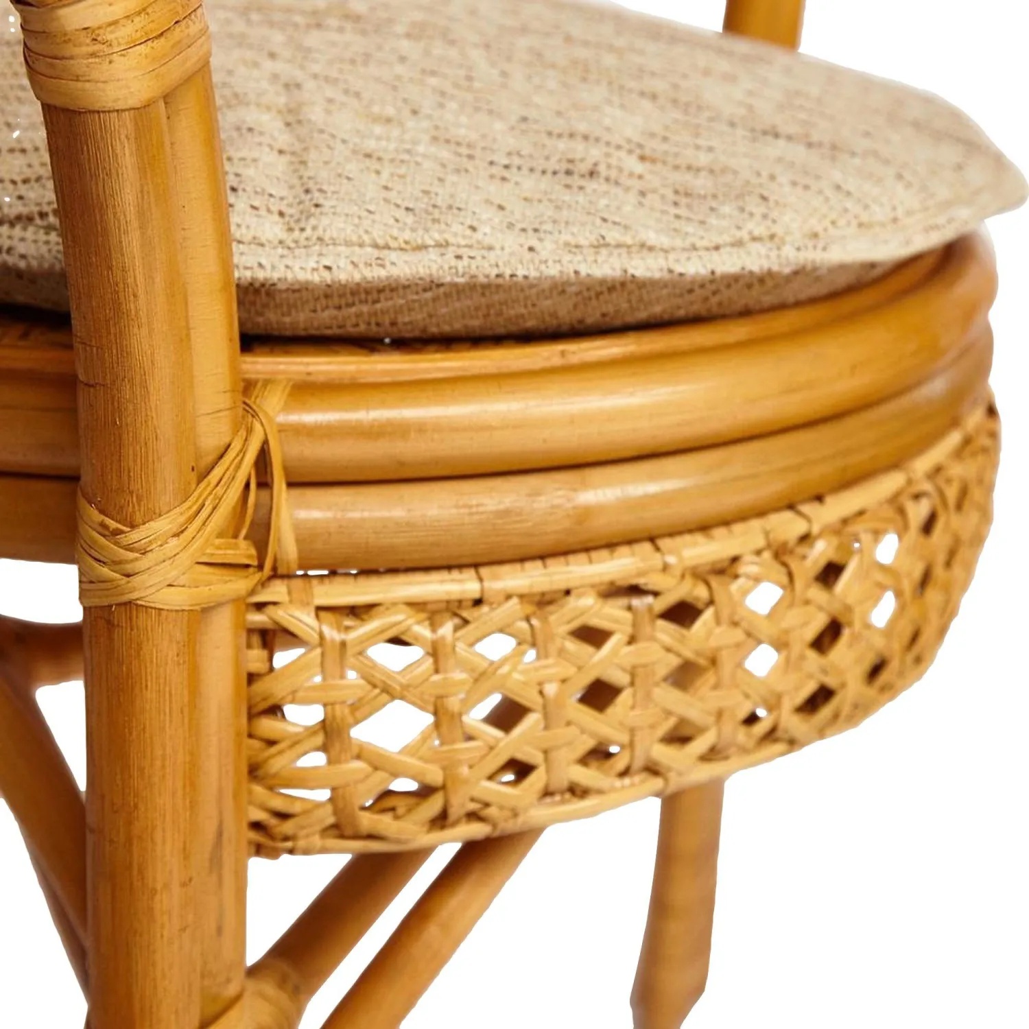 Комплект садовой мебели PELANGI(стол со стек+2крес)/без под/, ротанг, мед