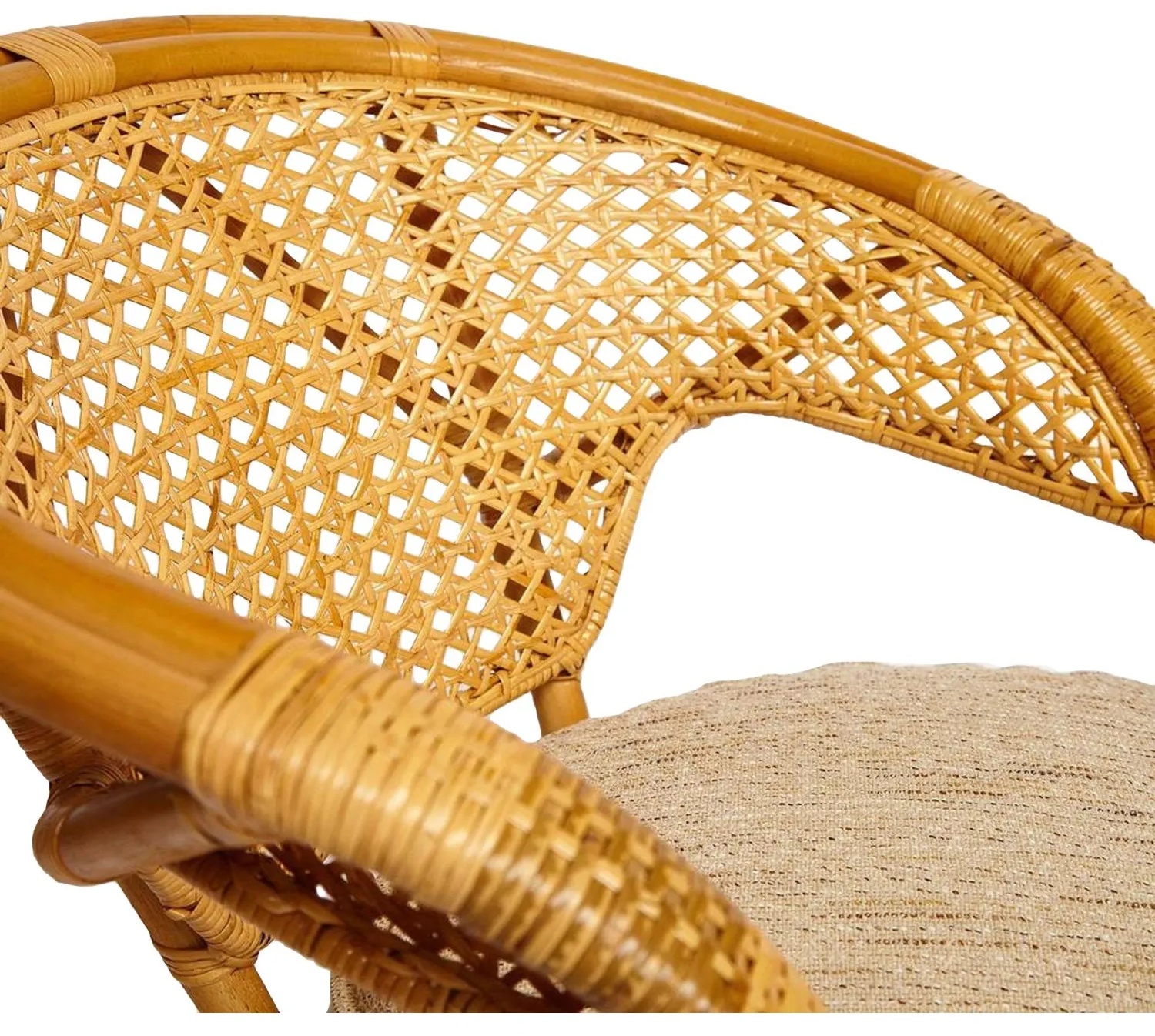 Комплект садовой мебели PELANGI(стол со стек+2крес)/без под/, ротанг, мед