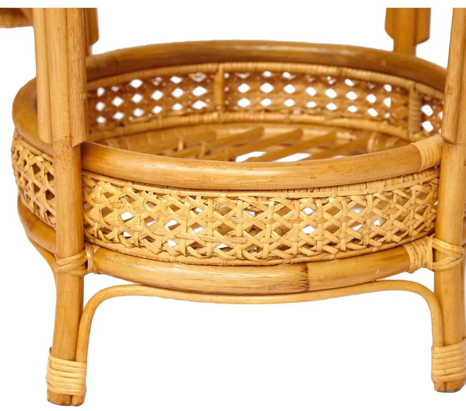 Комплект садовой мебели PELANGI(стол со стек+2крес)/без под/, ротанг, мед