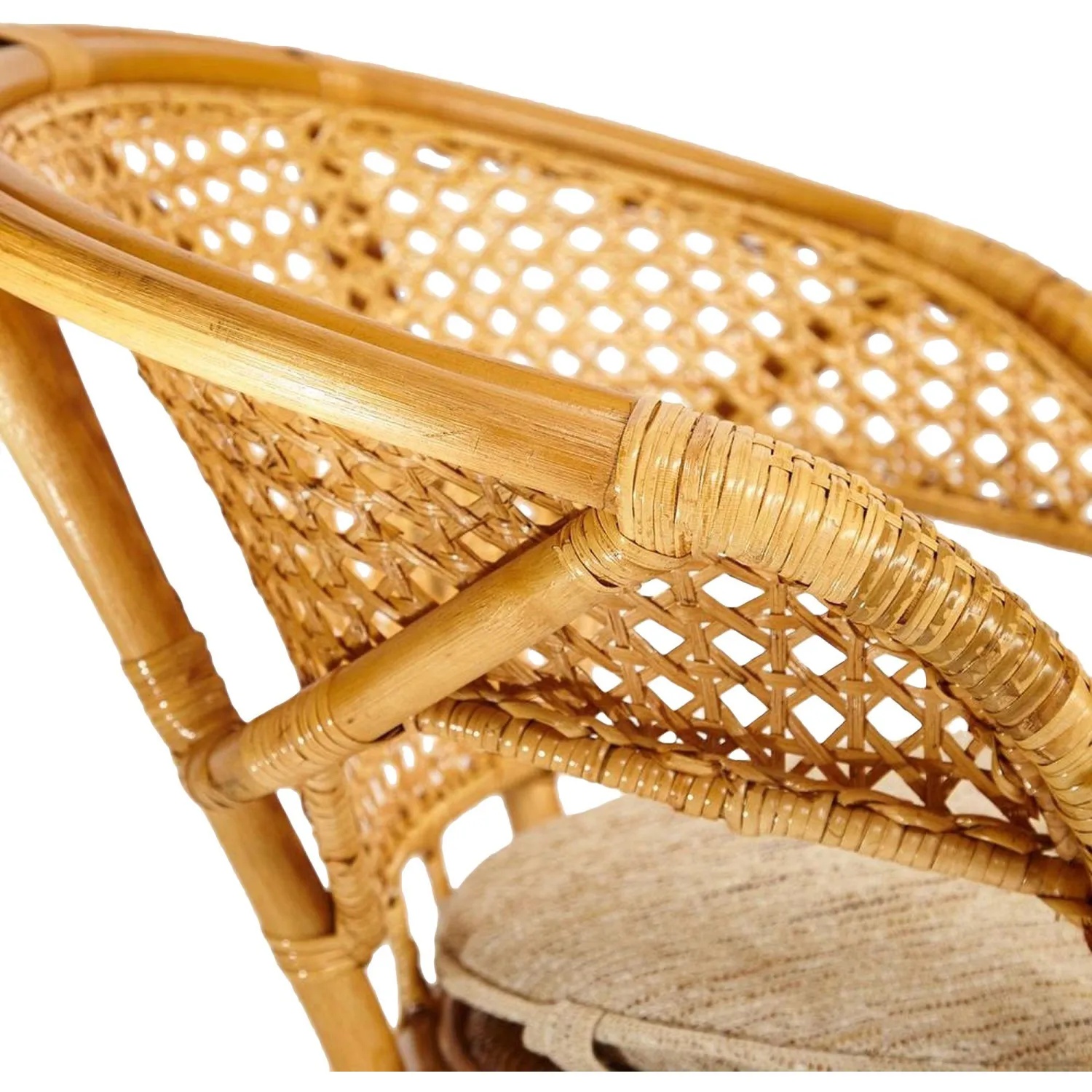 Комплект садовой мебели PELANGI(стол со стек+2крес)/без под/, ротанг, мед