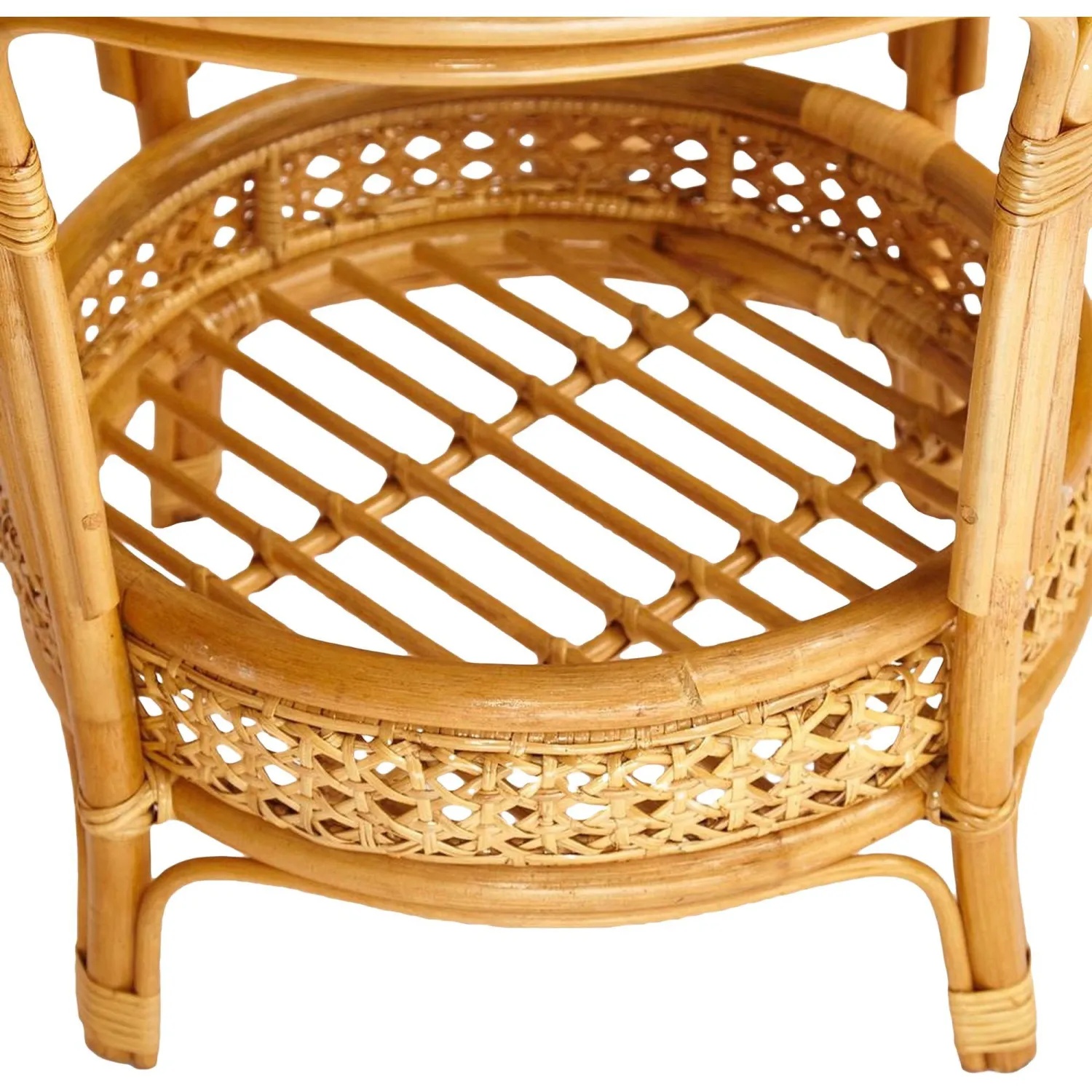 Комплект садовой мебели PELANGI(стол со стек+2крес)/без под/, ротанг, мед