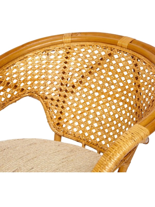 Комплект садовой мебели PELANGI(стол со стек+2крес)/без под/, ротанг, мед