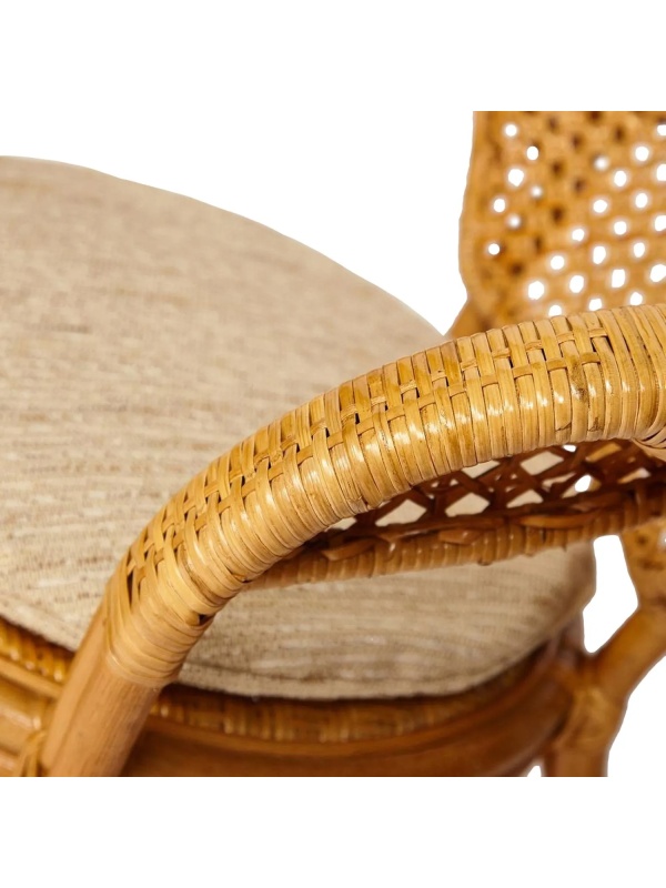 Комплект садовой мебели PELANGI(стол со стек+2крес)/без под/, ротанг, мед