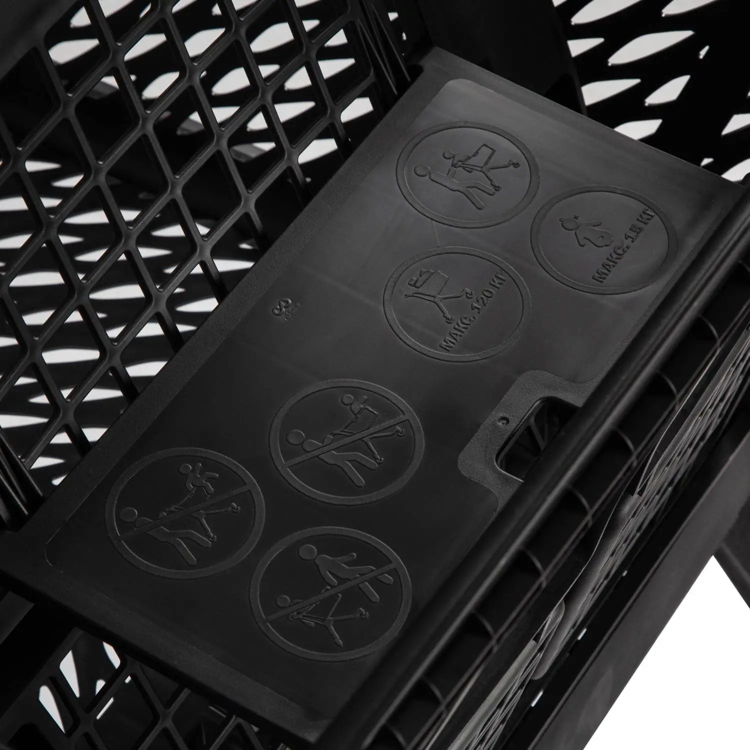 Тележка покупательская REK_Комус Мебель пластиковая Т100 с дет.сид. и разд