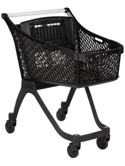 Тележка покупательская REK_Комус Мебель пластиковая Т100 с дет.сид. и разд