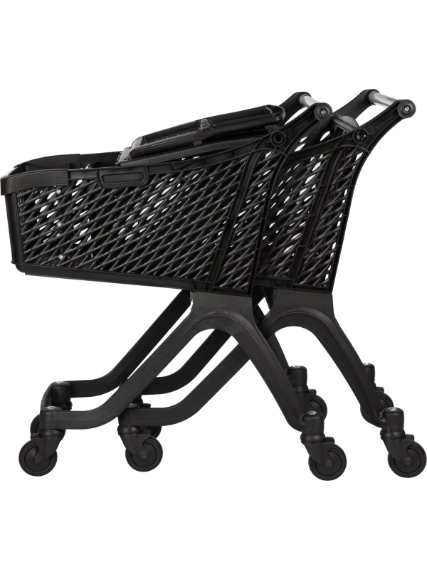 Тележка покупательская REK_Комус Мебель пластиковая Т100 с дет.сид. и разд