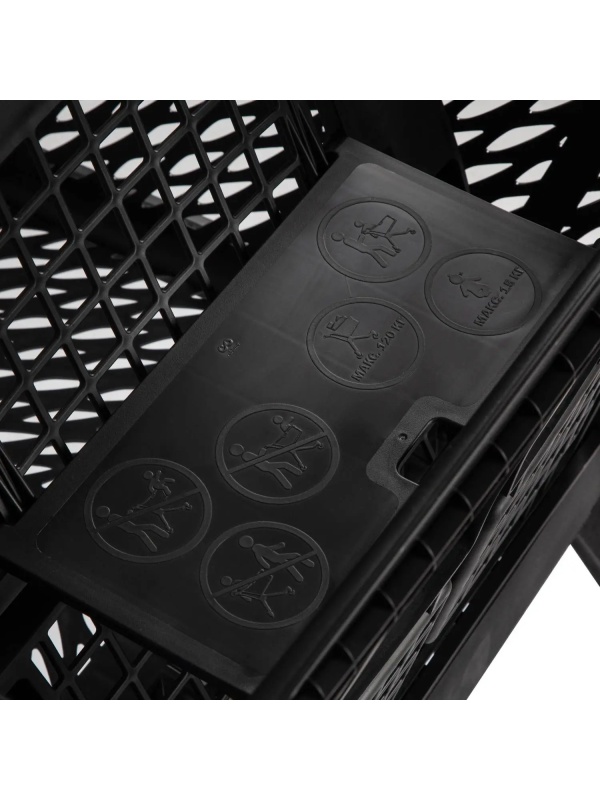 Тележка покупательская REK_Комус Мебель пластиковая Т100 с дет.сид. и разд