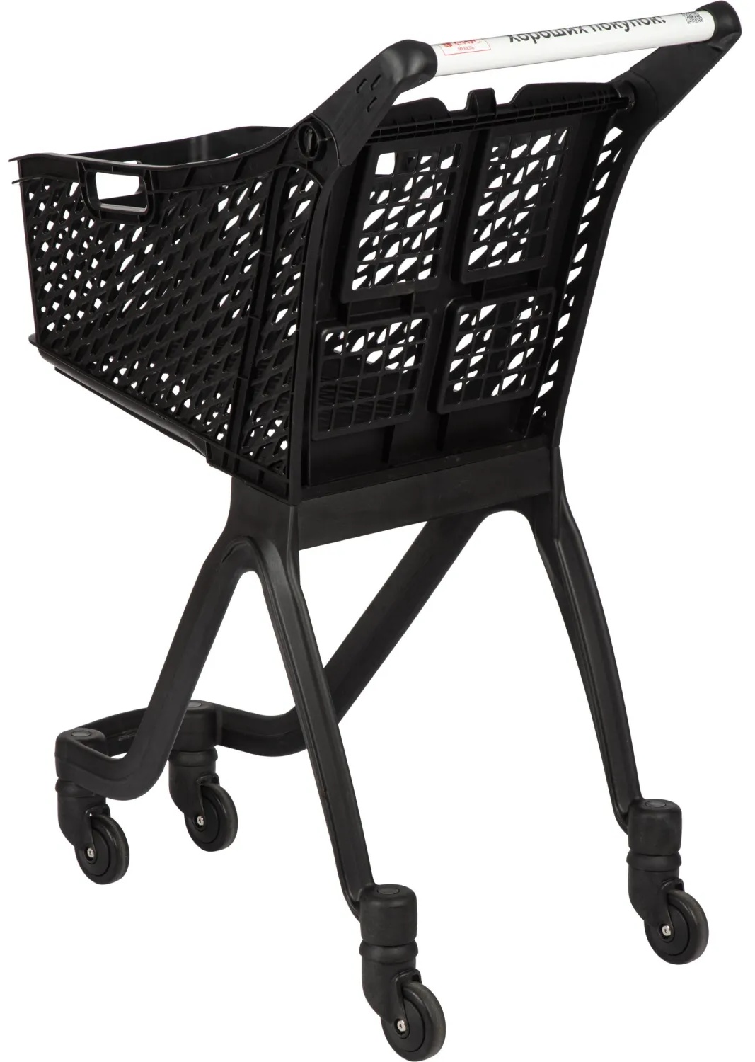 Тележка покупательская REK_Комус Мебель пластиковая Т060 круглая ручка