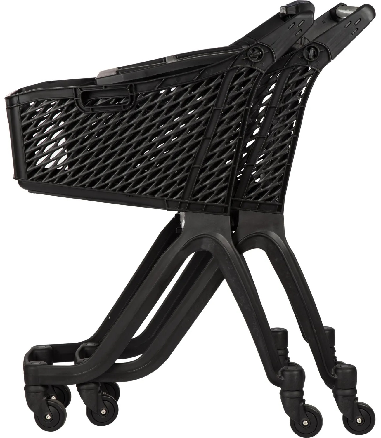 Тележка покупательская REK_Комус Мебель пластиковая Т060 круглая ручка